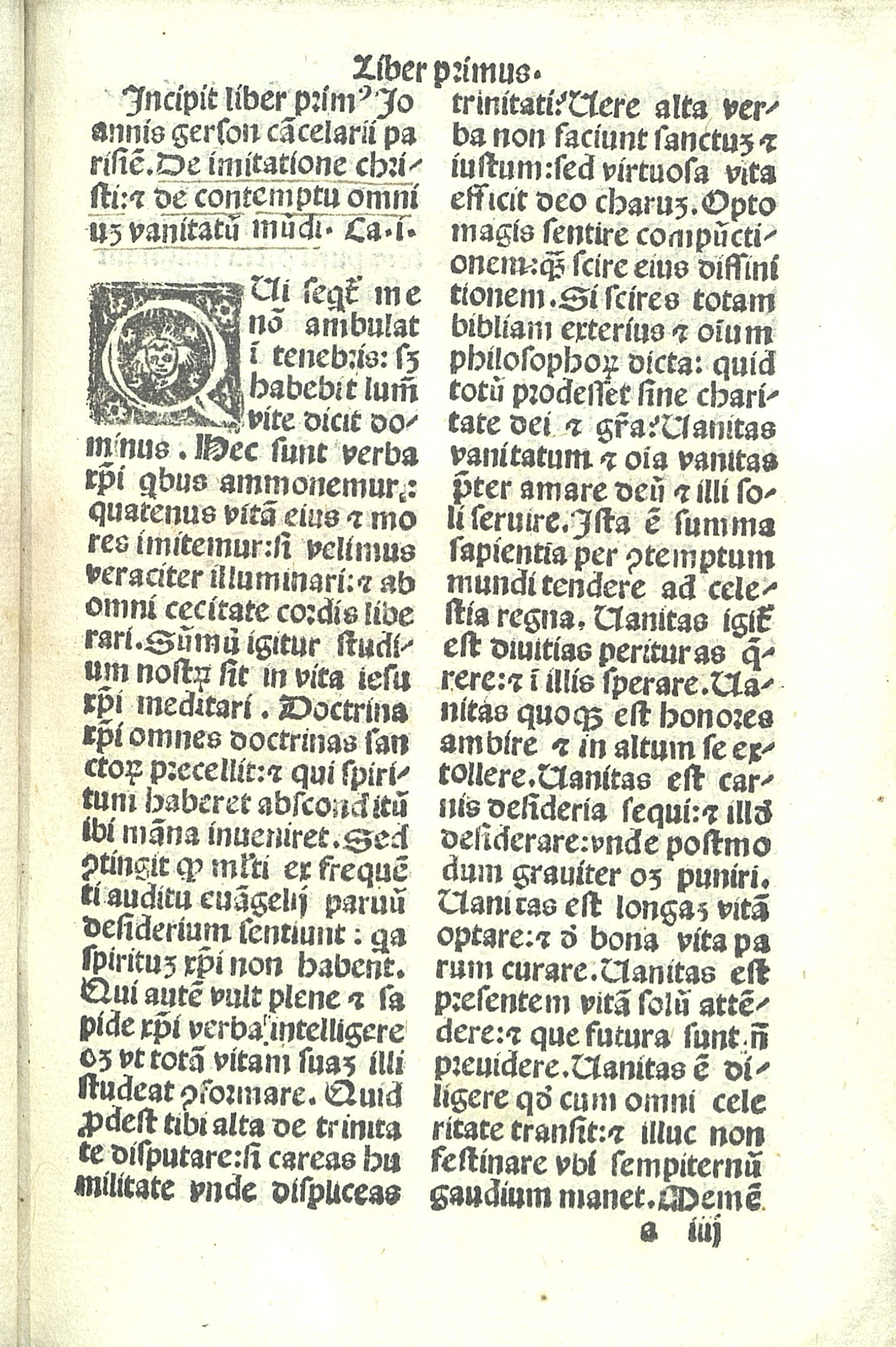 De imitatione Christi et de contemptu omnium vanitatum mundi