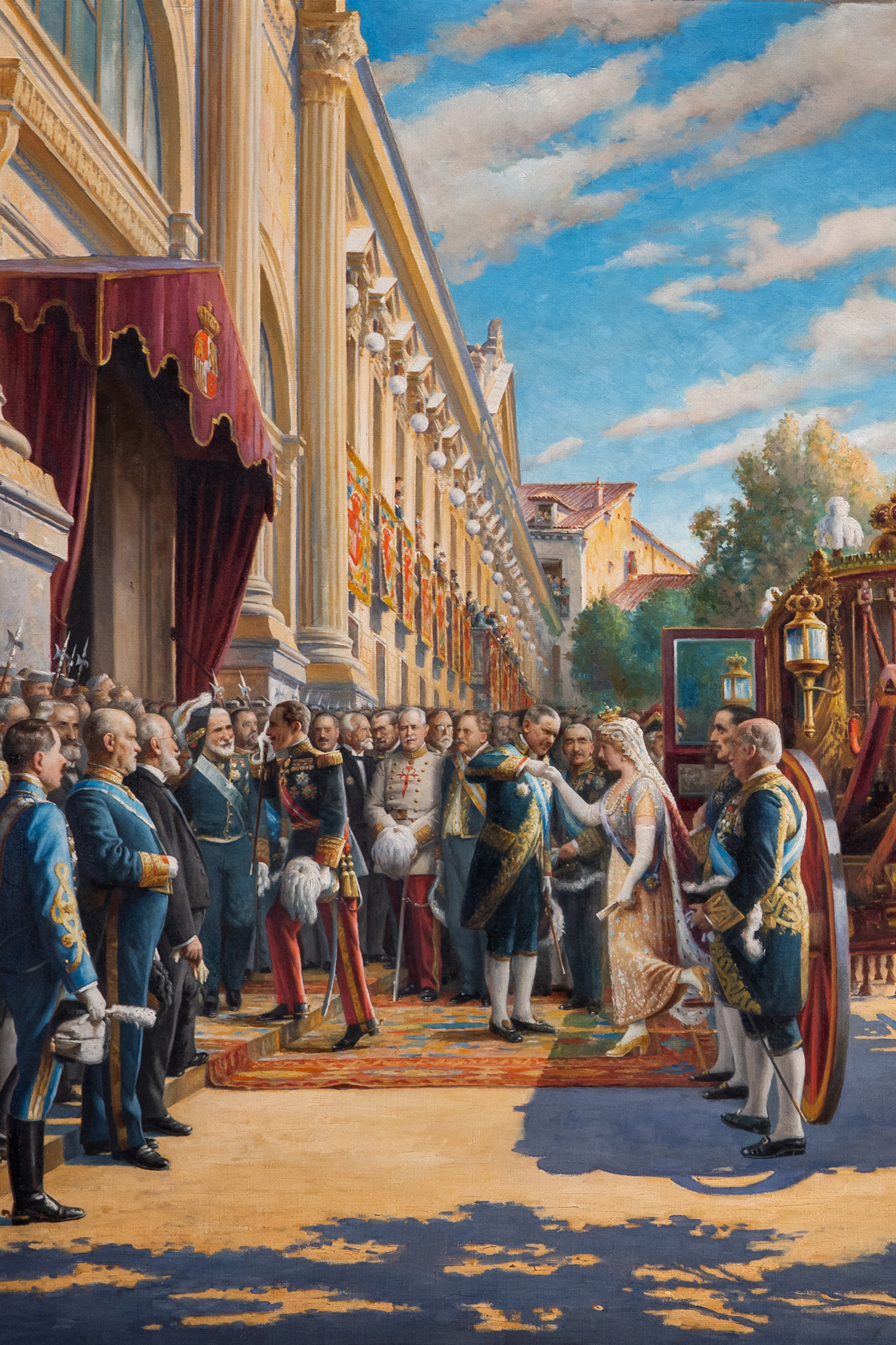 Apertura de las Cortes el año 1919 (Plaza del Senado)
