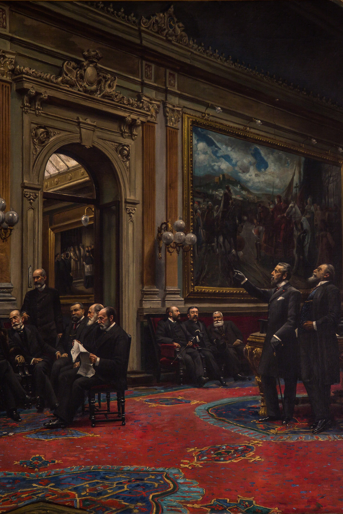 Salón de Conferencias del Senado en 1904