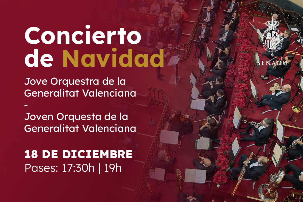 Concierto de Navidad 18 de diciembre primer pase 17:30 h. segundo pase 19:00 h.